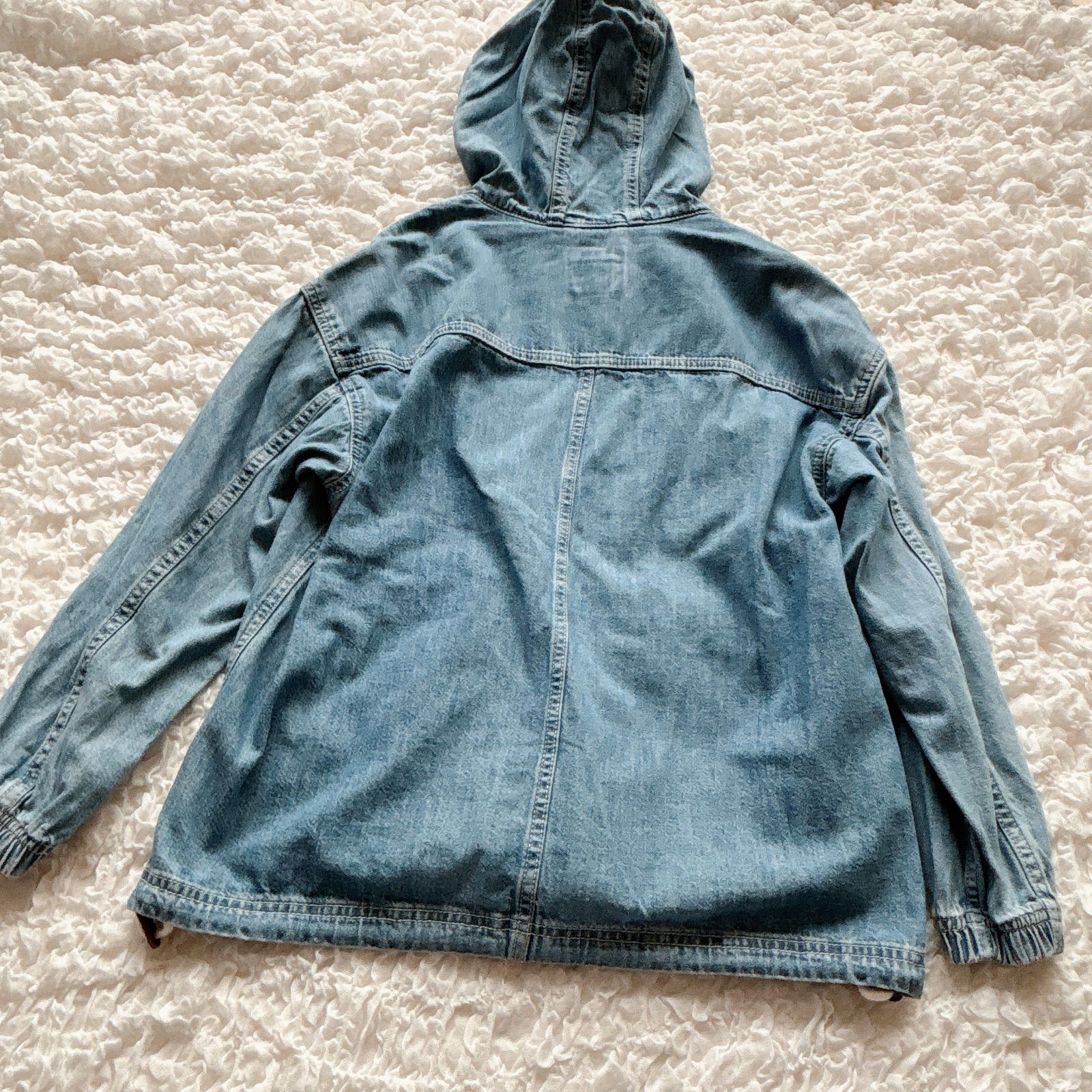 ギャップ GAP ハーフジップ デニム 名作 ハーフ デニム プルオーバー