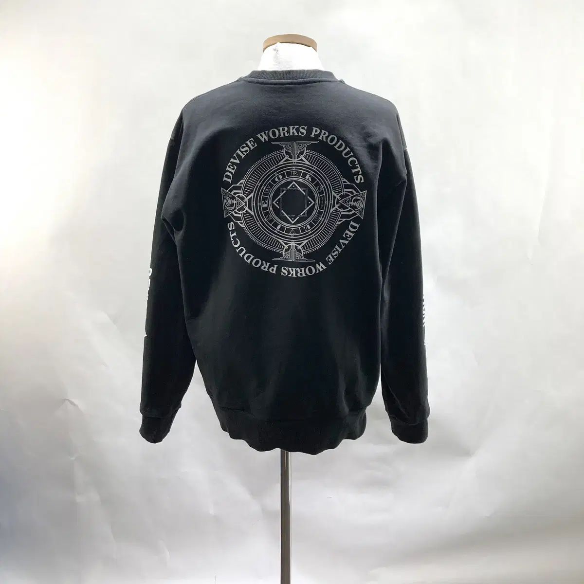 デバイスワークス メンズトレーナー ブラック L-XL ヴィンテージ