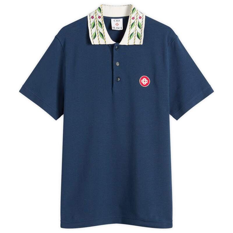 カサブランカ メンズ トップス ポロシャツ Casablanca Classic Laurel