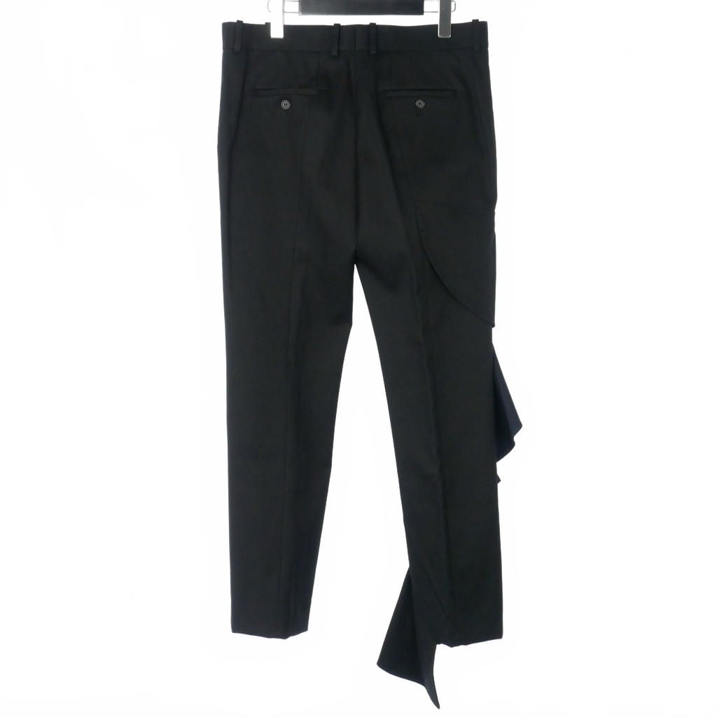 セリーヌ CELINE スラックス アシンメトリー センタープレス フリル