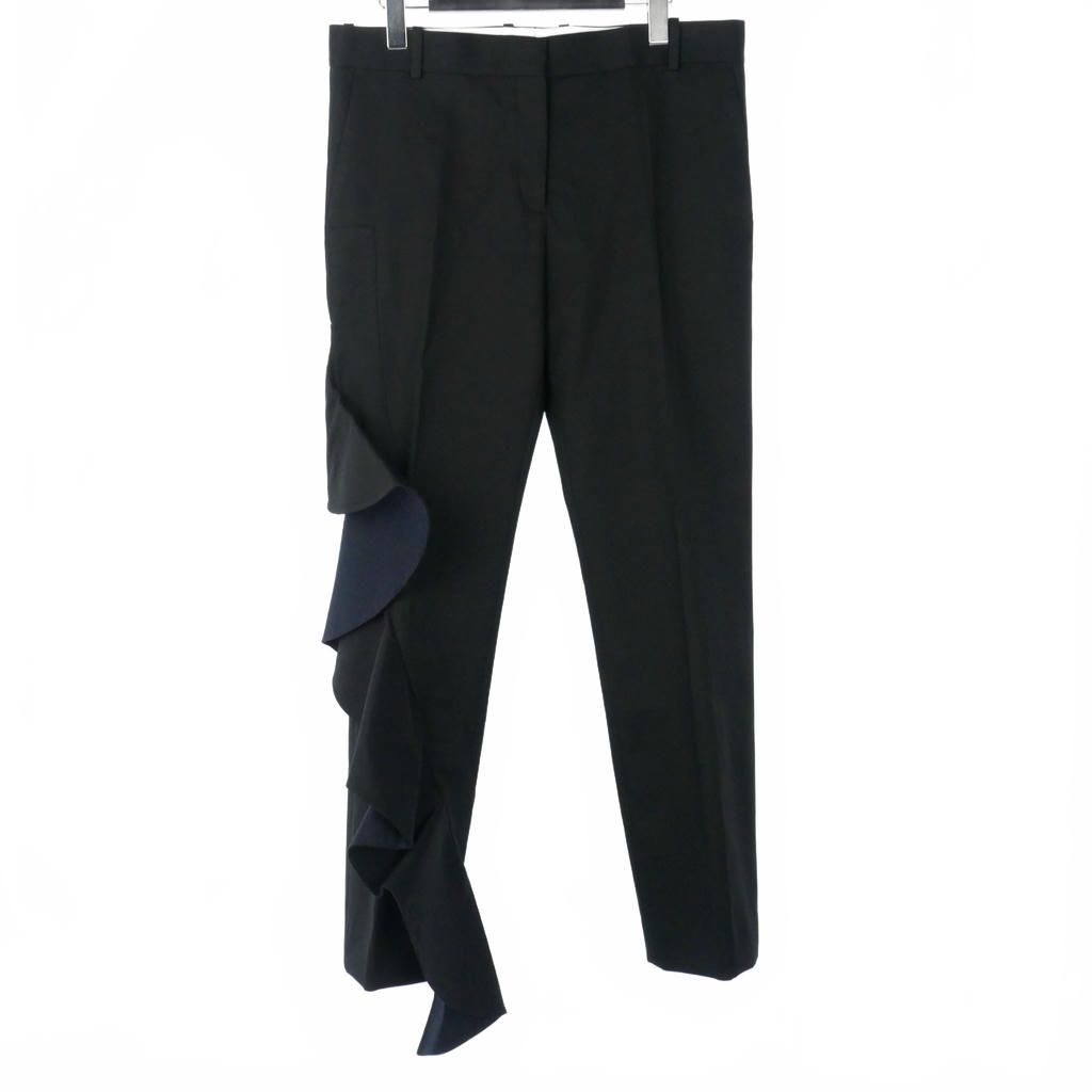 セリーヌ CELINE スラックス アシンメトリー センタープレス フリル