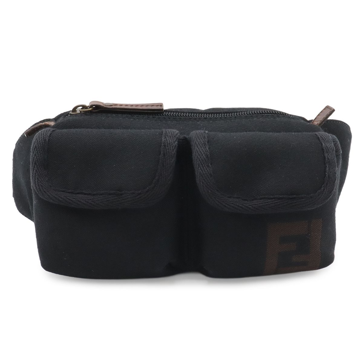 FENDI フェンディ ズッカ柄 ロゴ ボディバッグ ウエストポーチ