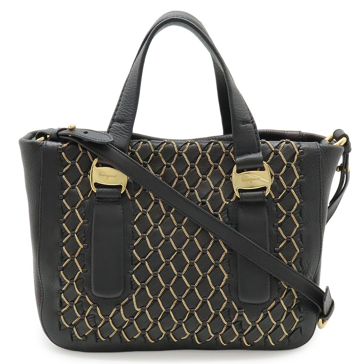 Salvatore Ferragamo サルヴァトーレ フェラガモ ヴァラ ハンドバッグ