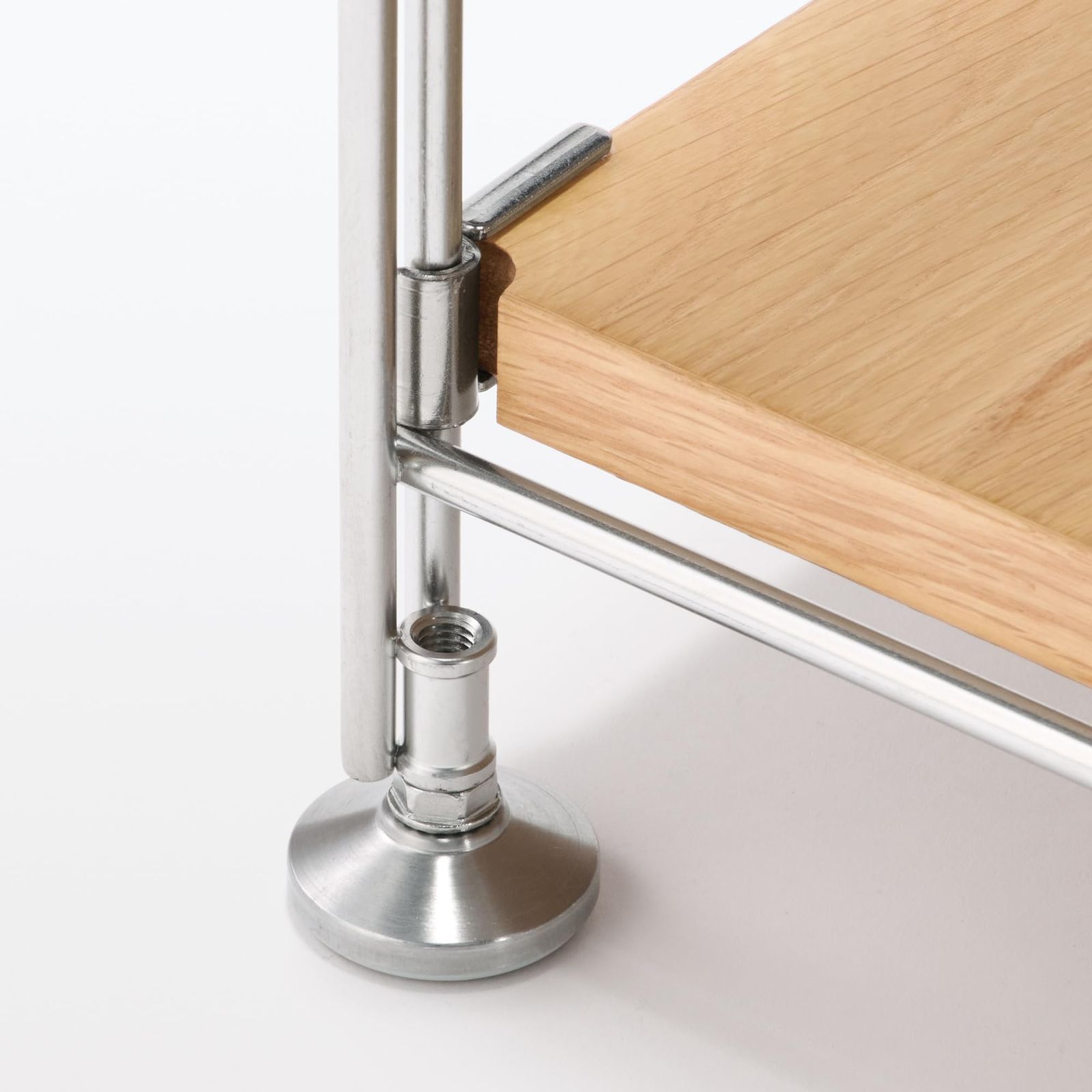 無印良品 ステンレスユニットシェルフ オーク材棚セット 中 幅58×奥行