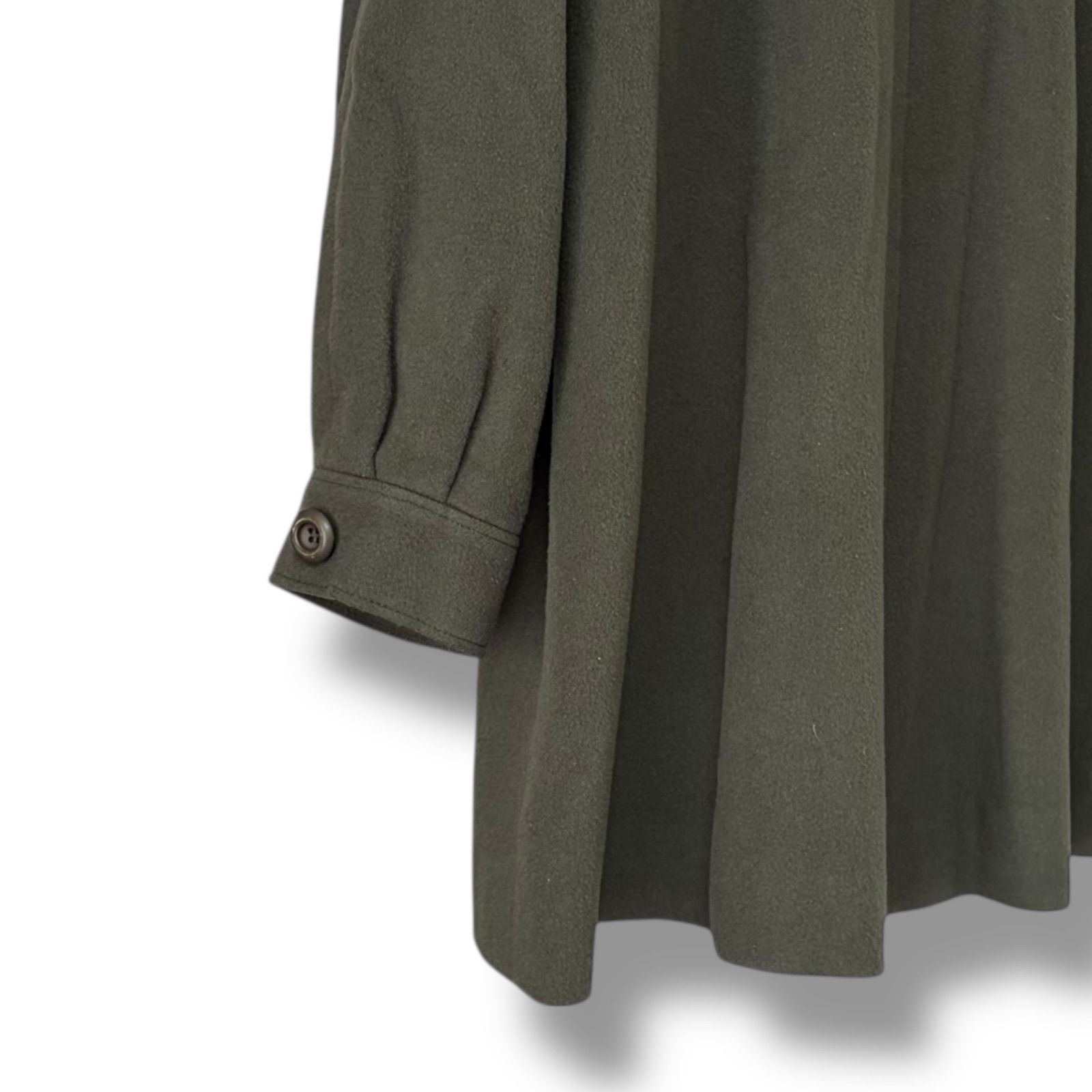 Leilian レリアン ハーフコート ピーコート カーキ レディース 13+ XL 
