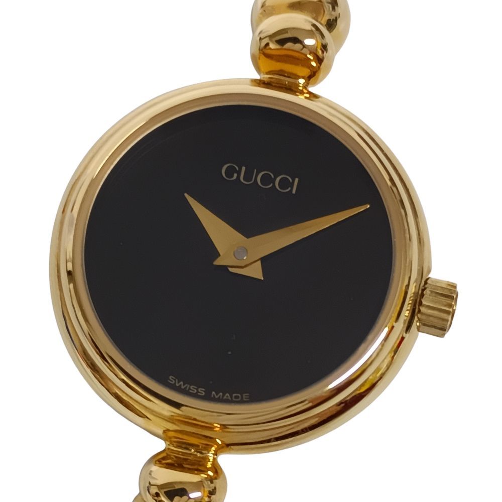 GUCCI グッチ 2700.2.L バングルウォッチ 黒文字盤 クォーツ 腕時計