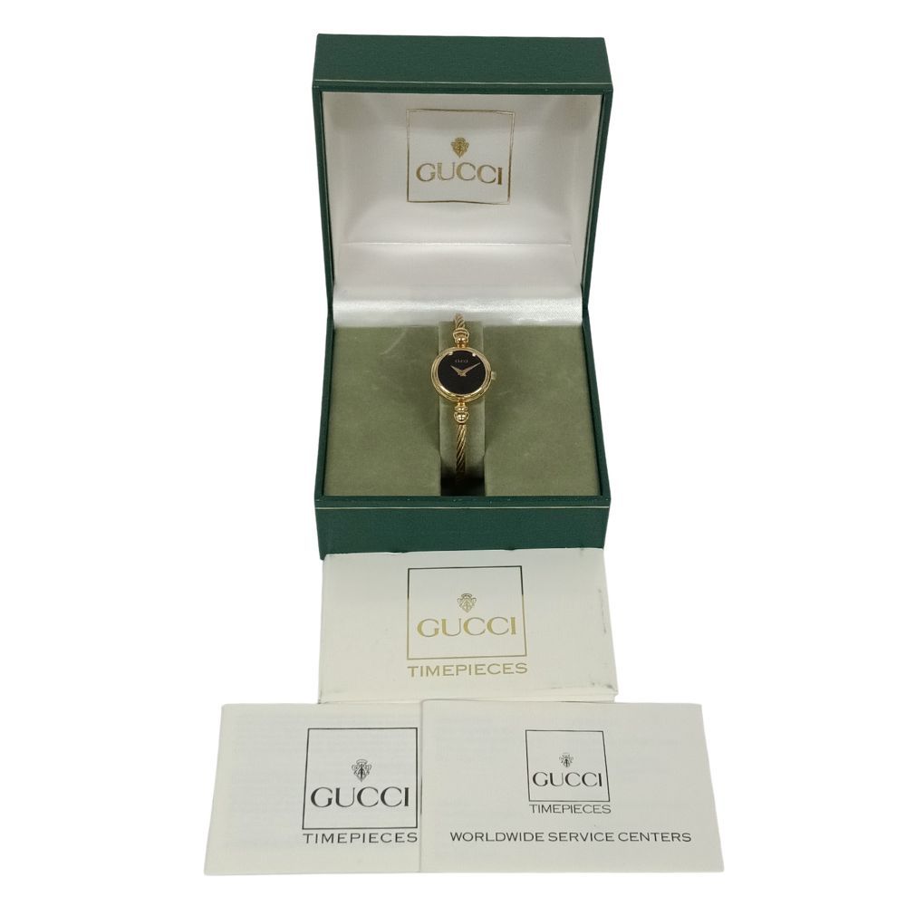 GUCCI グッチ 2700.2.L バングルウォッチ 黒文字盤 クォーツ 腕時計
