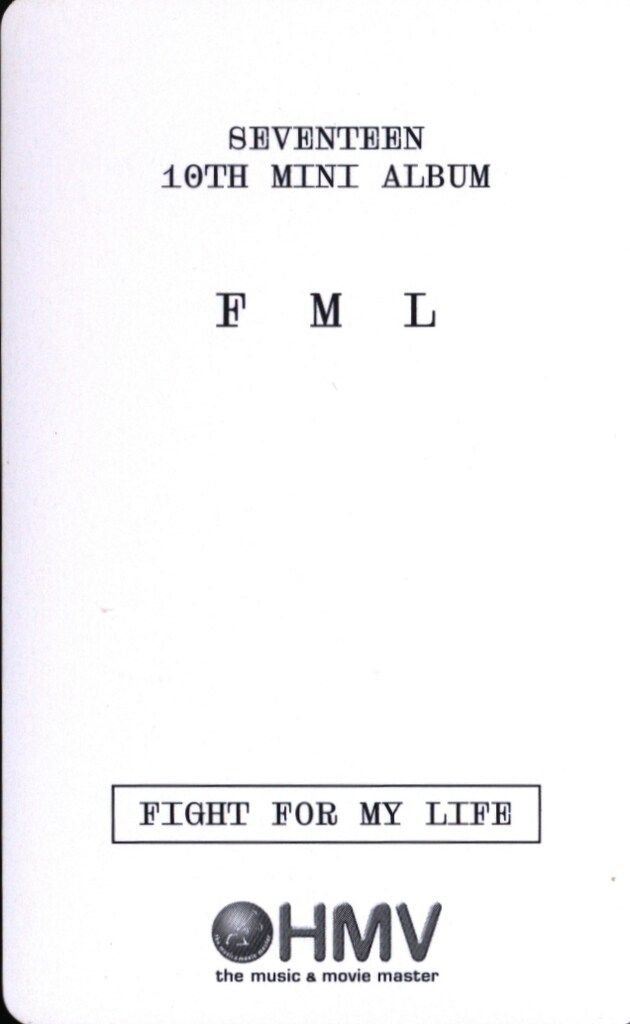 SEVENTEEN FML WOOZI Trading Card - メルカリ