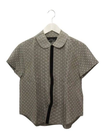 トリココムデギャルソン tricot COMME des GARCONS ブラウス グレー 白