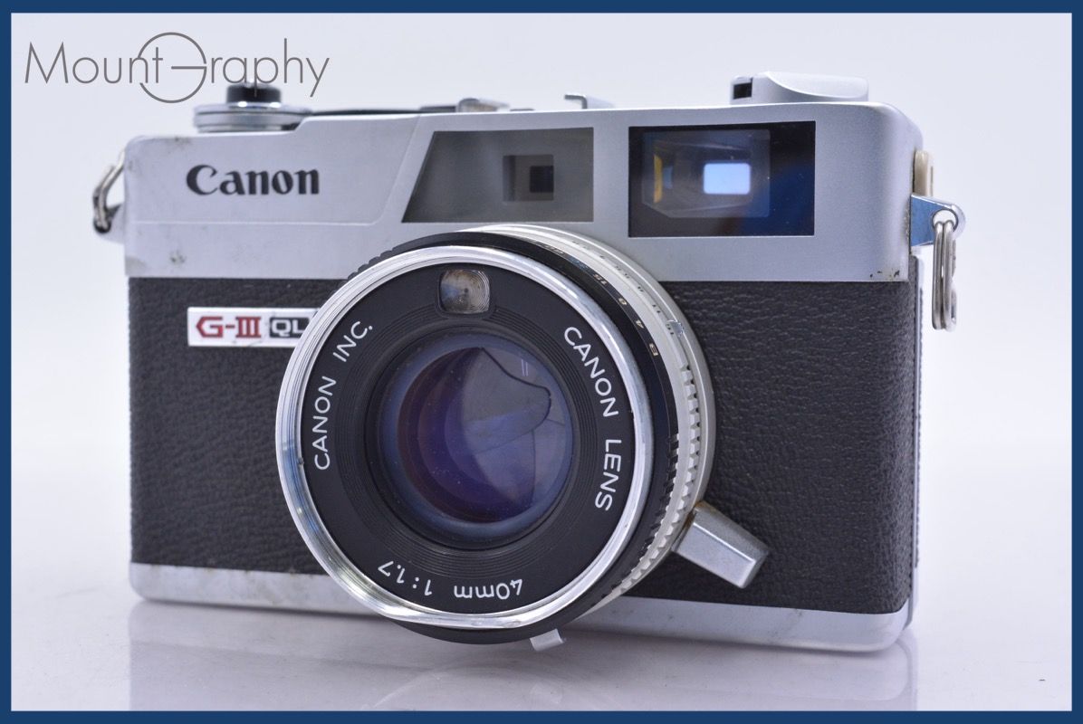 キヤノン Canon Canonet QL17 G-III 40mm F1.7 同梱無料 #mj9189