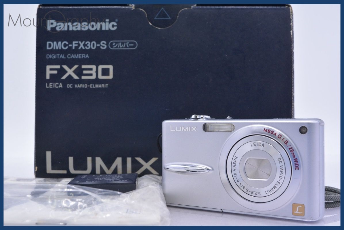 パナソニック Panasonic LUMIX DMC-FX30 元箱、バッテリー、取扱説明書