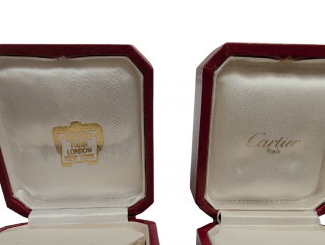 現行品　美品カルティエ　ピアス　イヤリング　空箱　ケース　3セット Cartier - Cartier カルティエ ピアス イヤリング ケース 空箱の通販