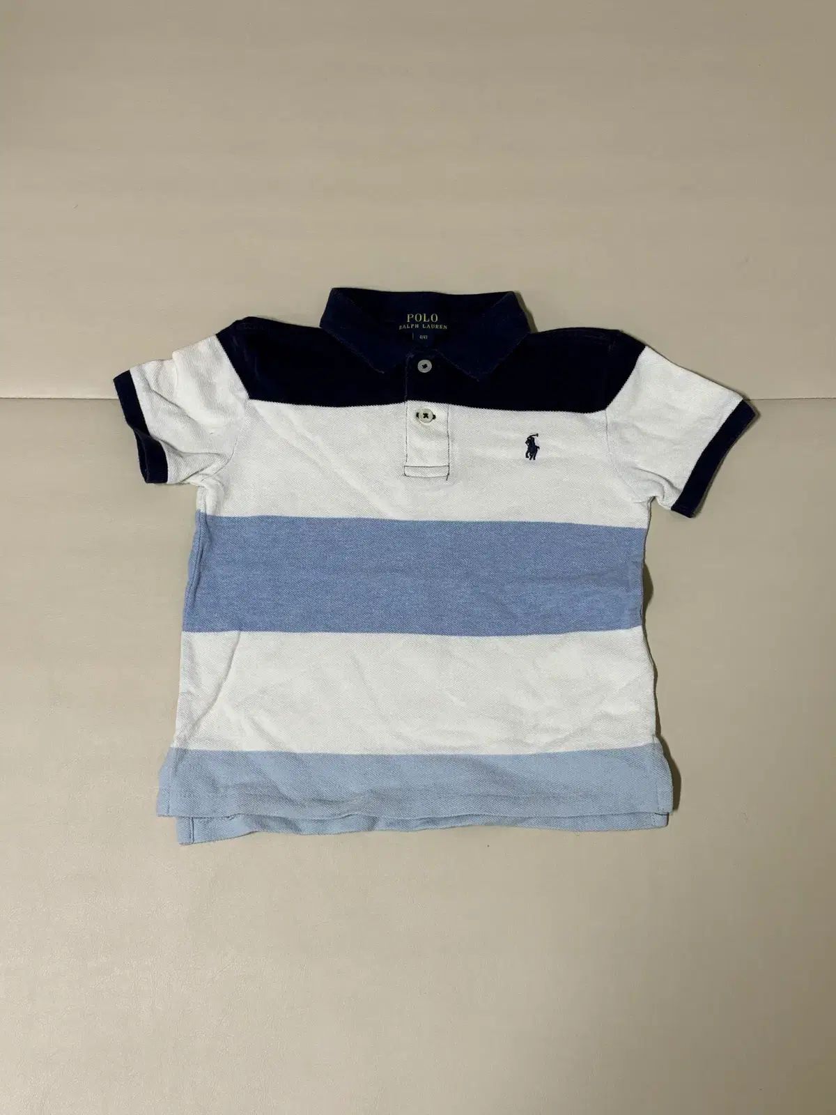 ポロ キッズ バイカラー 半袖 カラーTシャツ 4t ラルフローレン 