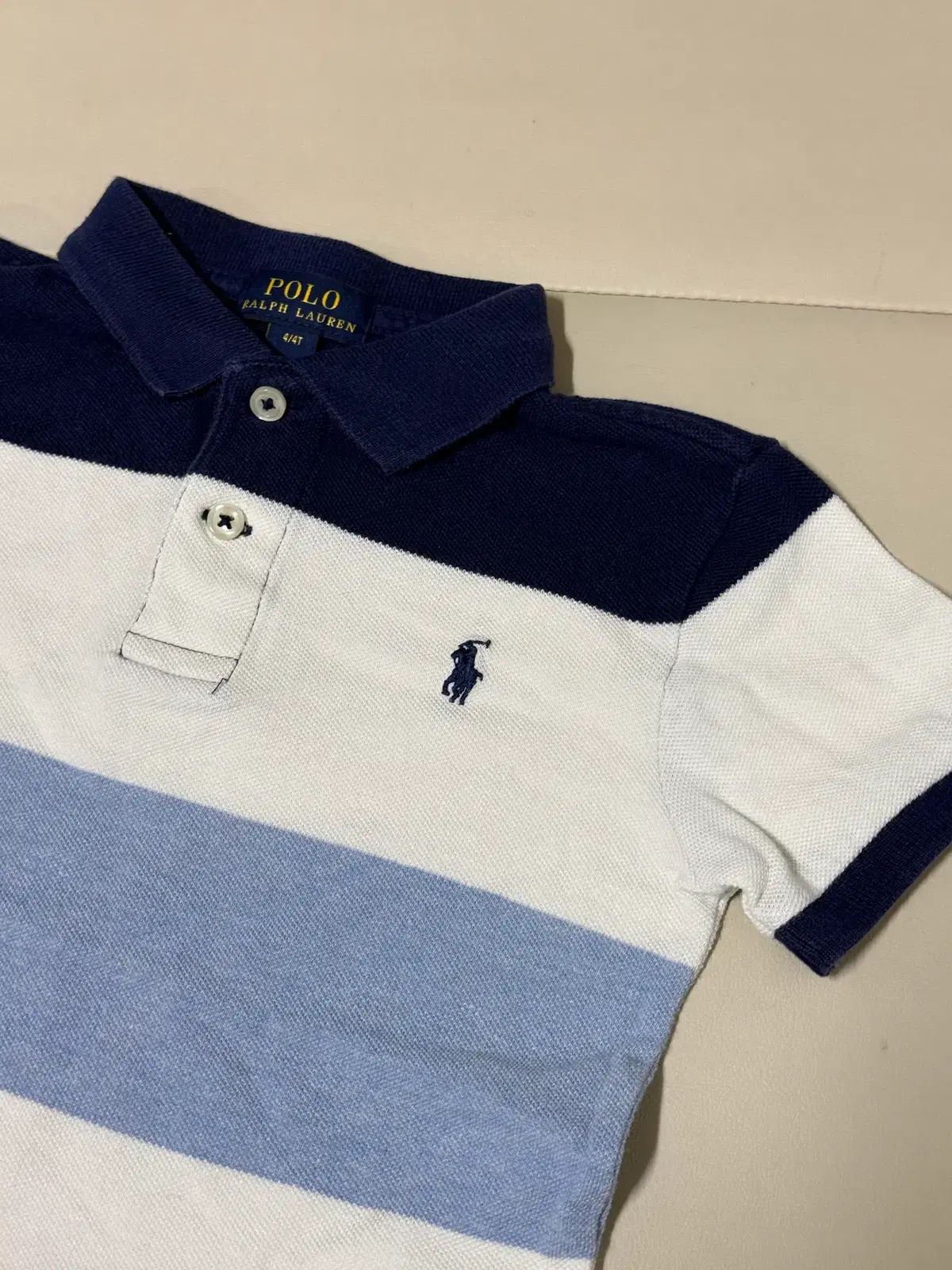 ポロ キッズ バイカラー 半袖 カラーTシャツ 4t ラルフローレン 