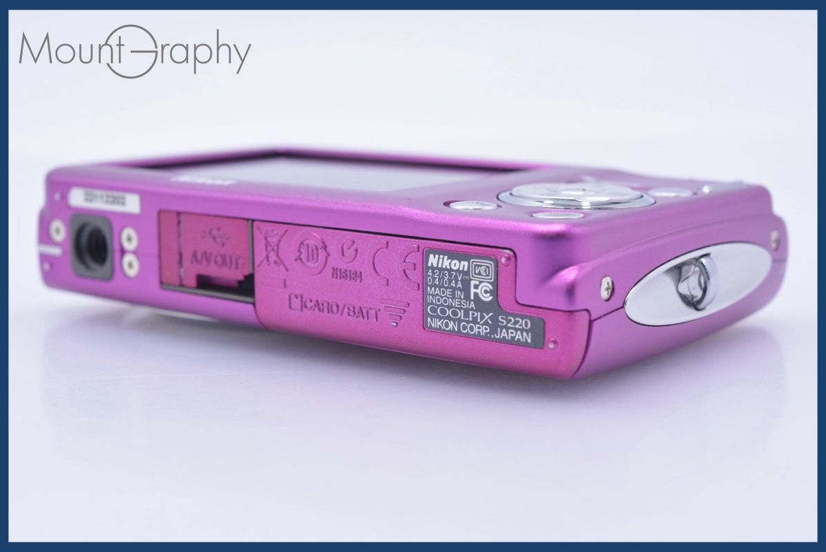 ニコン Nikon COOLPIX S220 3x 元箱、バッテリー、充電器、メモリー