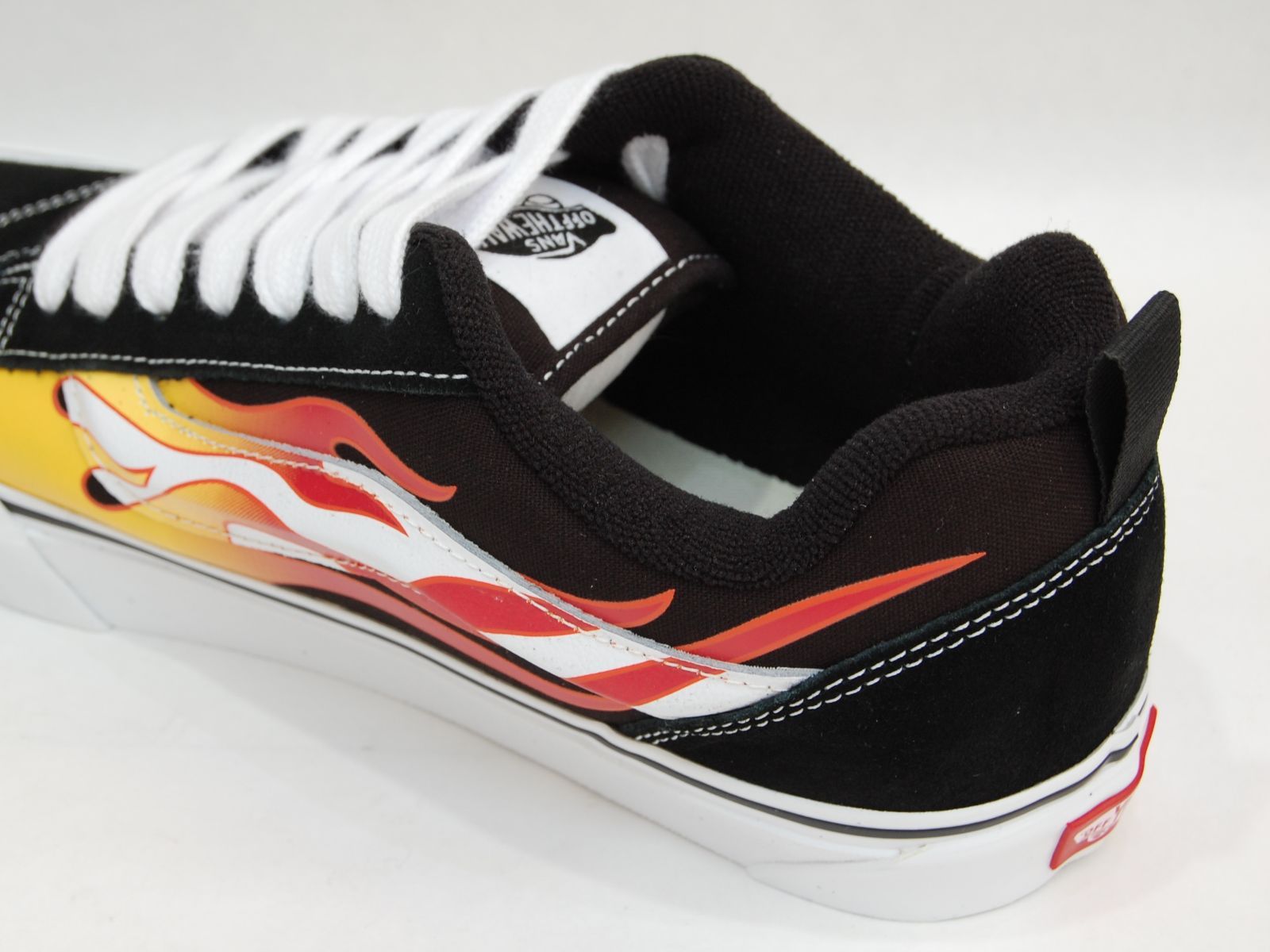 VANS Knu Skool Flame Black/Red バンズ ニュースクール フレイム 