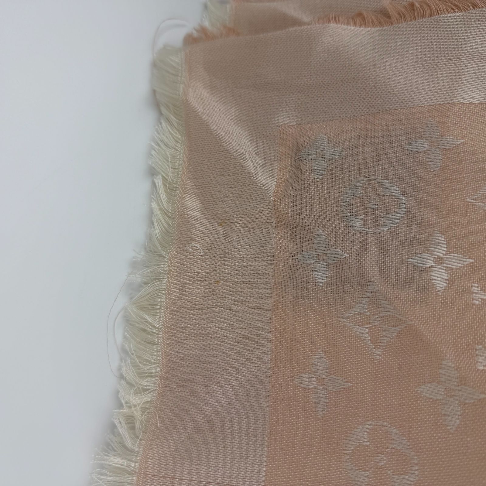 中古】LOUIS VUITTON ルイヴィトン ショール モノグラム M72046 ピンク