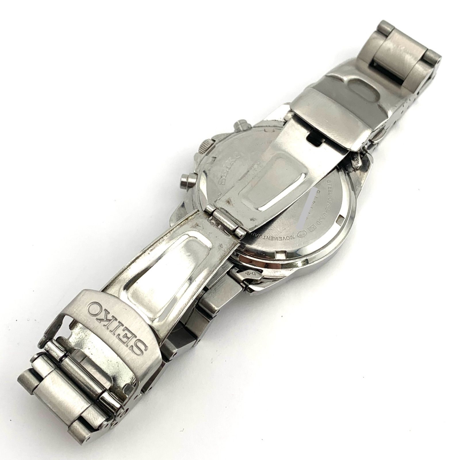 中古】SEIKO ANA-DIGI 5T82-0AJ0 腕時計 ブラック/ ANA セイコー 5T82 