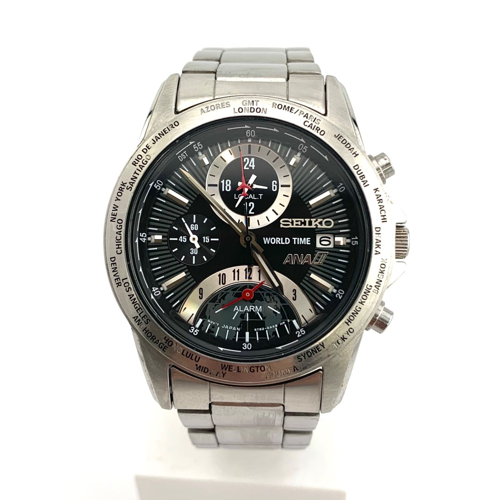 ANA Seiko 5T82-0AJ0 | World Time Wristwatch eBay セイコー ANA 