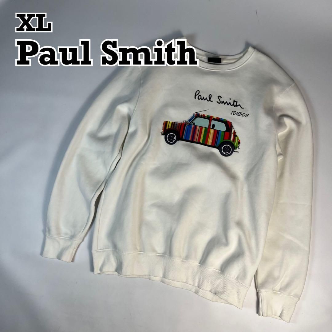 XL ポールスミス マルチストライプ ミニクーパー スウェット ホワイト