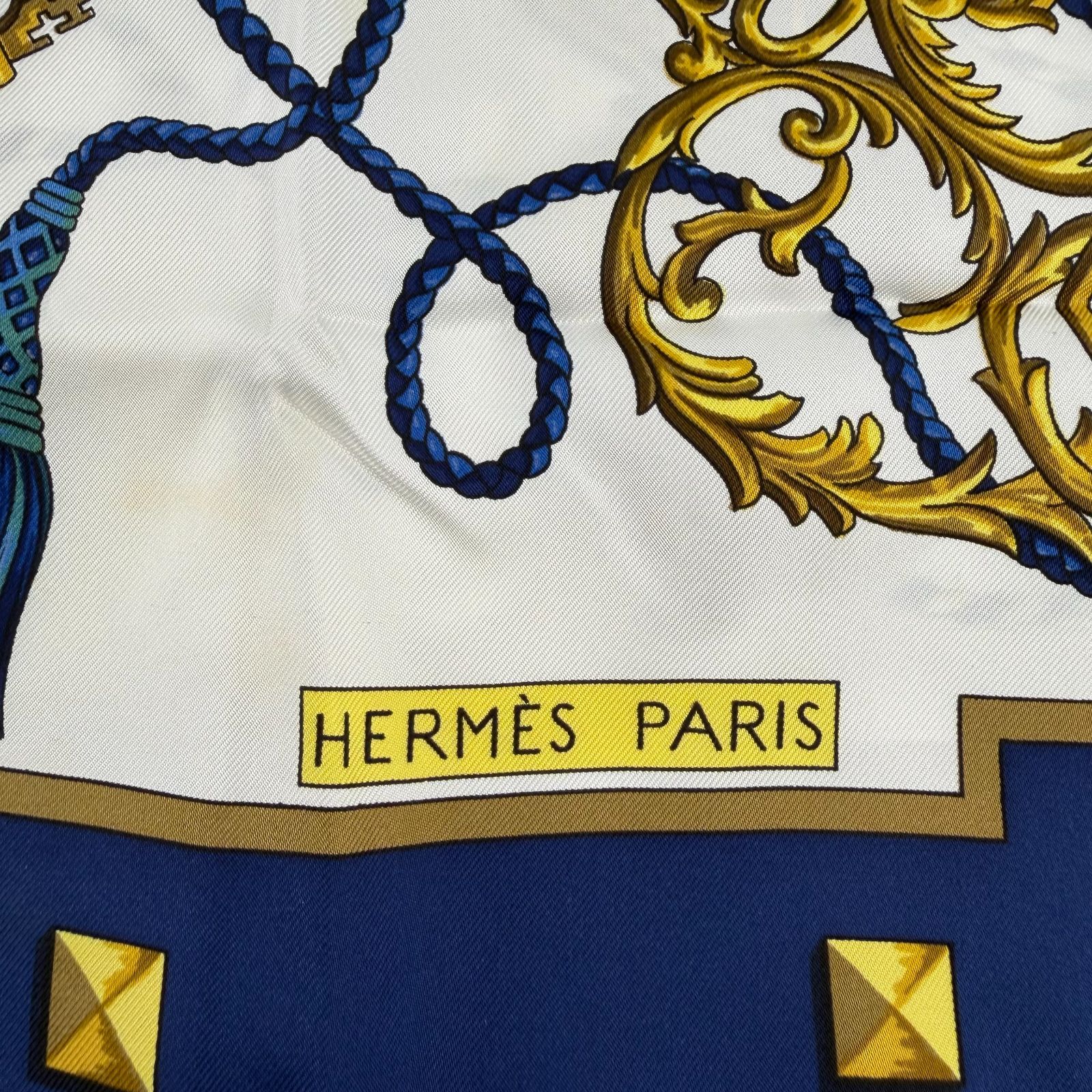 中古】HERMES エルメス カレ90 スカーフ シルク マルチカラー