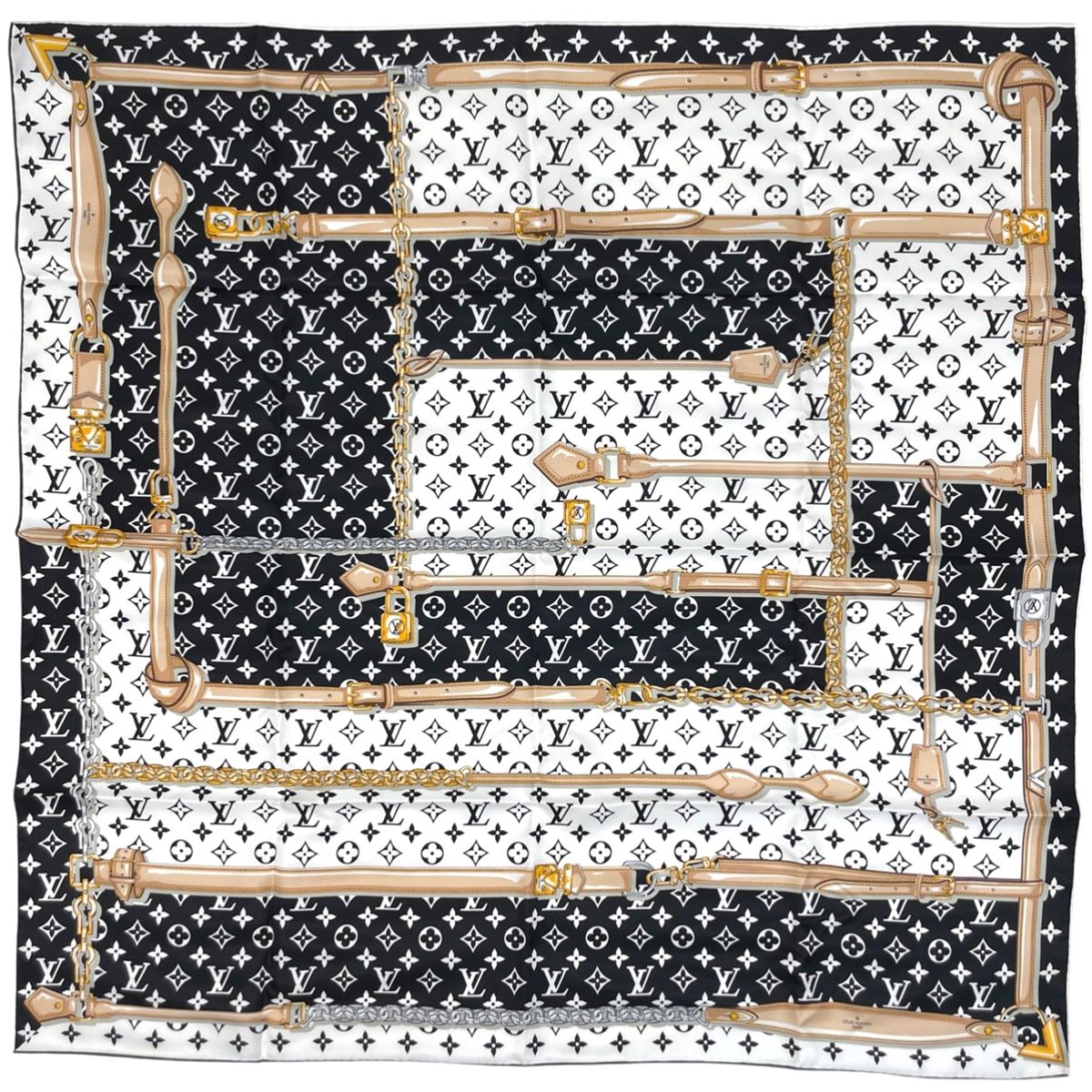 ルイ・ヴィトン Louis Vuitton カレ モノグラム コンフィデンシャル