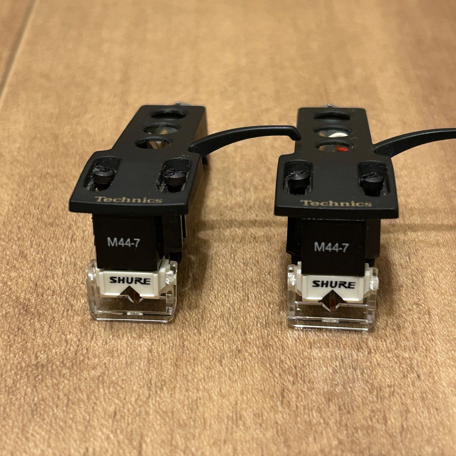 SHURE M44-7 2個セット テクニクス純正ヘッドシェル付き - メルカリ