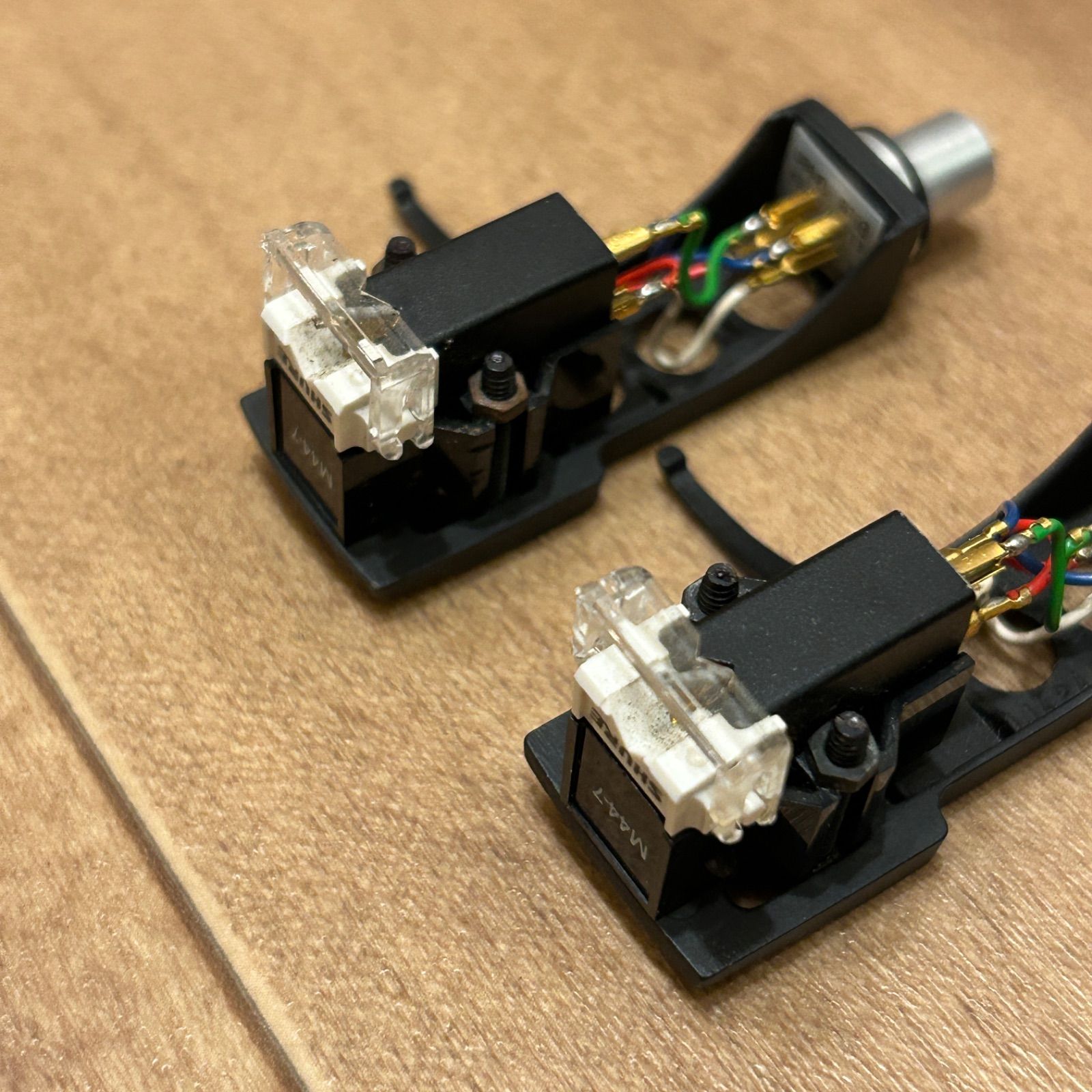 SHURE M44-7 2個セット テクニクス純正ヘッドシェル付き - メルカリ