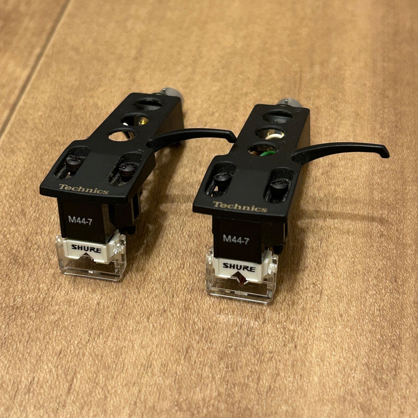SHURE M44-7 2個セット テクニクス純正ヘッドシェル付き - メルカリ