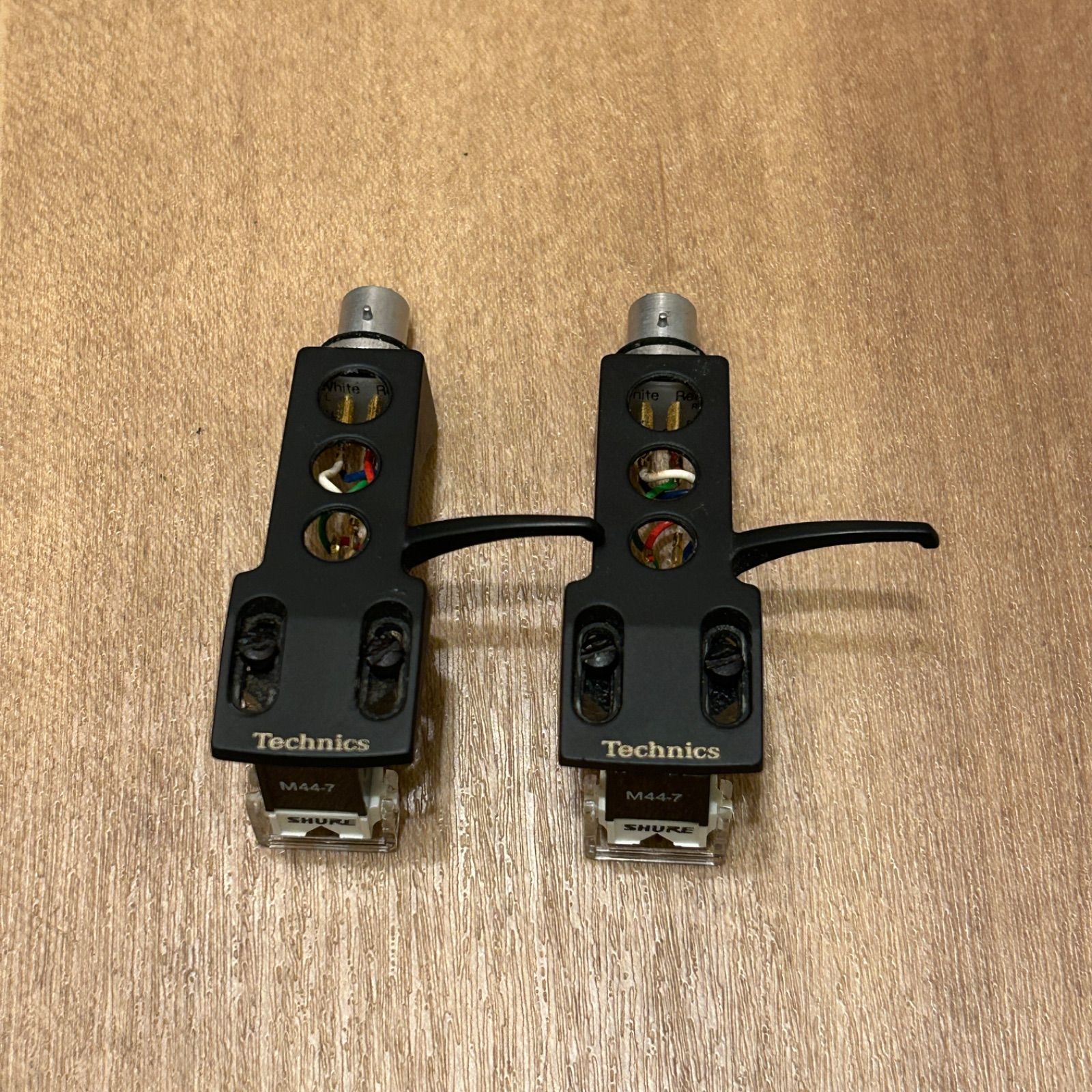 SHURE M44-7 2個セット テクニクス純正ヘッドシェル付き - メルカリ