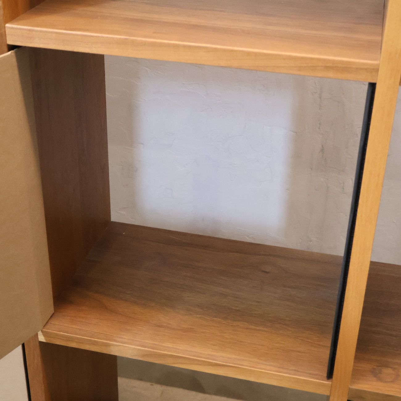 無印良品 MUJI ウォールナット材 5段3列 スタッキングシェルフ FLAP
