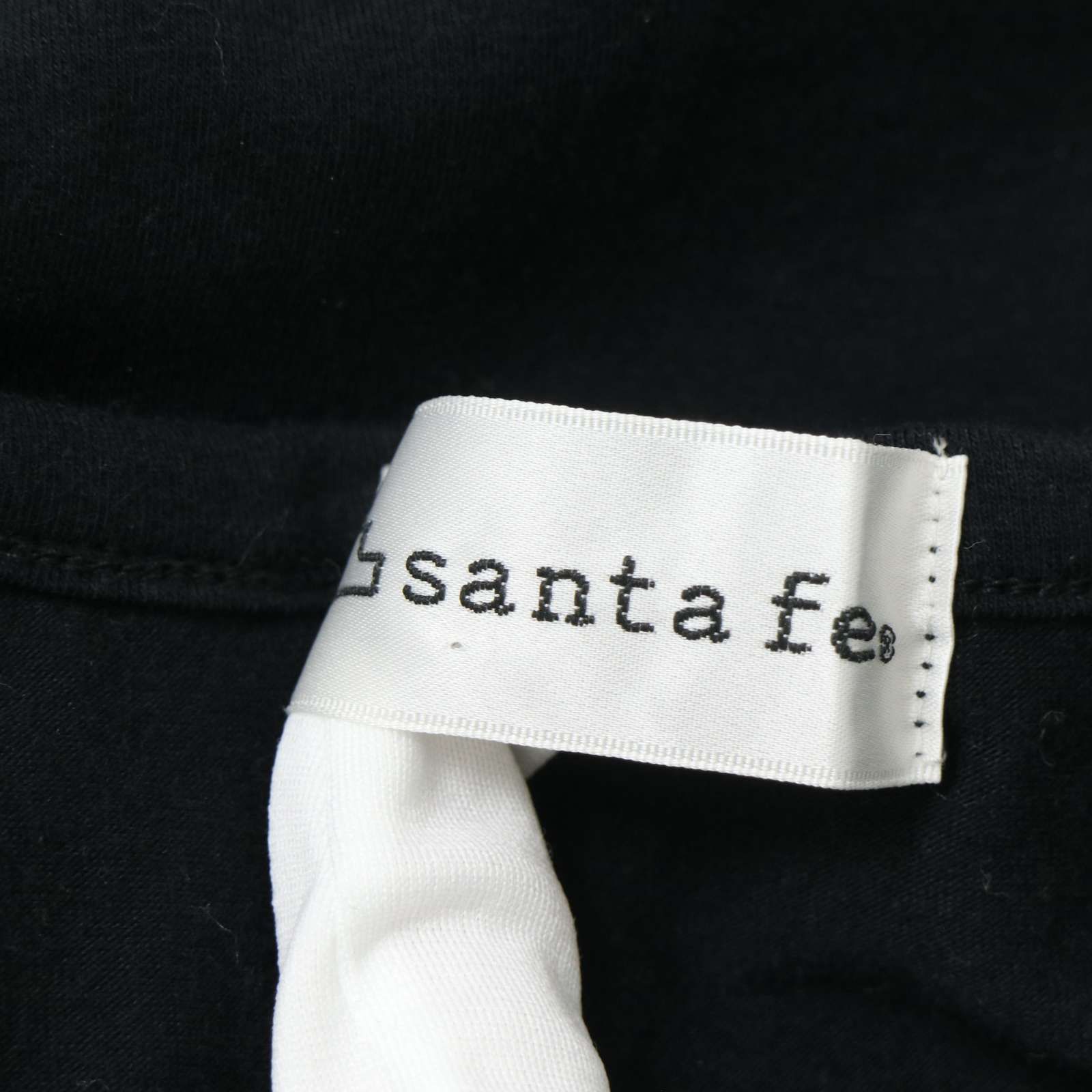 美品】santa fe サンタフェ 通年 ロゴ刺繍☆ ボーダー 英字 長袖 