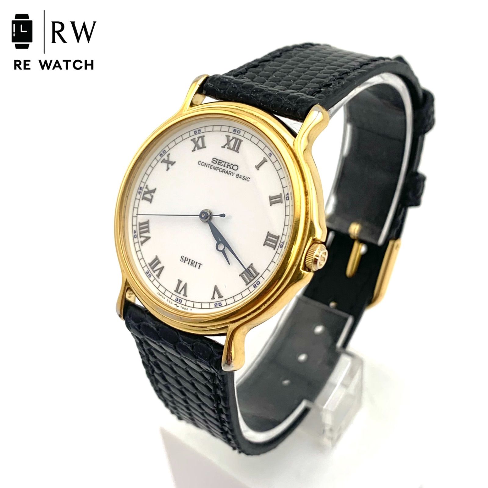 中古】SEIKO SPIRIT 5S21-7000 腕時計 ホワイト/ゴールド - メルカリ