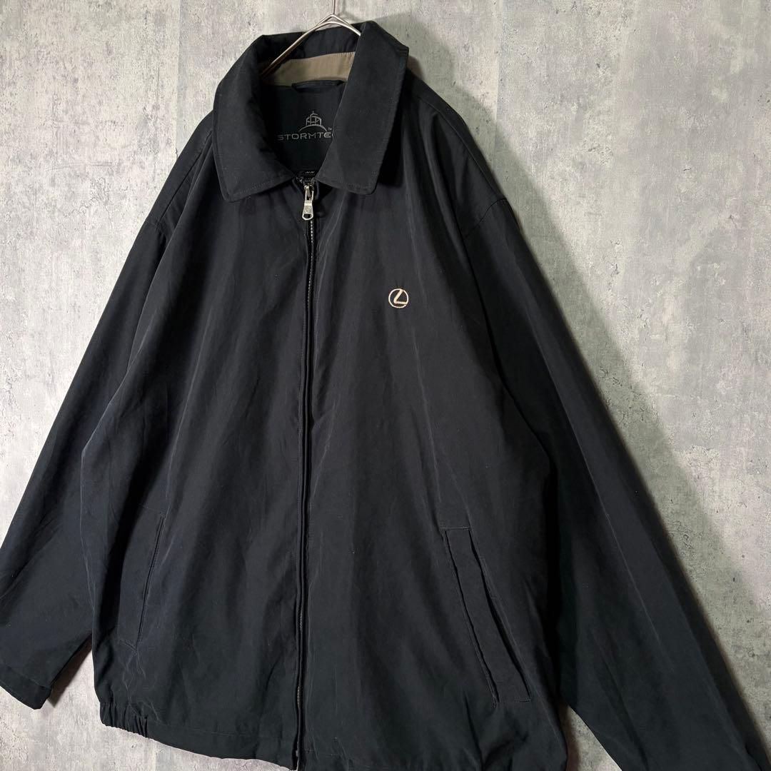 Stormtech nylon jacket blouson lexus embroidery logo matte black 