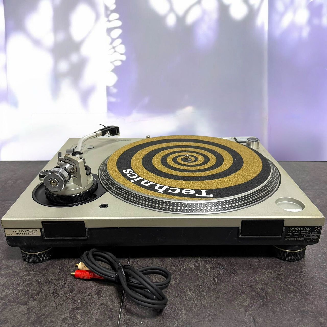 ☆送料無料 動作品 TECHNICS テクニクス SL-1200MK3D S シルバー SHURE