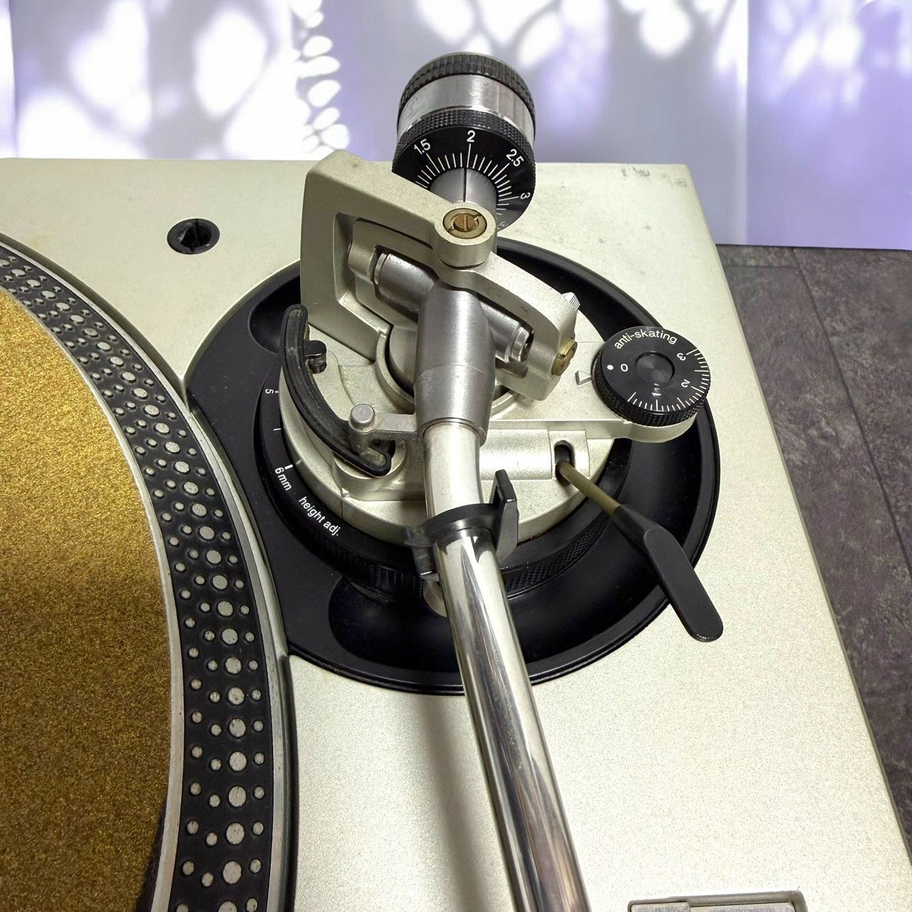 ☆送料無料 動作品 TECHNICS テクニクス SL-1200MK3D S シルバー SHURE