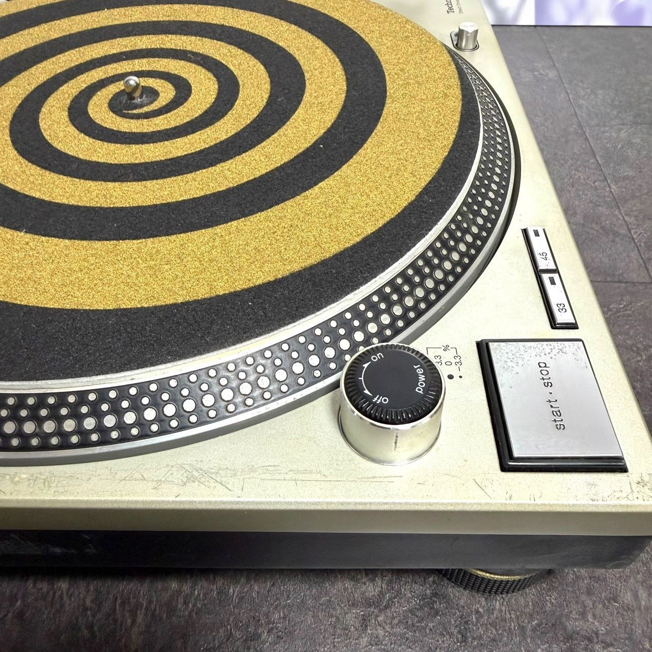 ☆送料無料 動作品 TECHNICS テクニクス SL-1200MK3D S シルバー SHURE