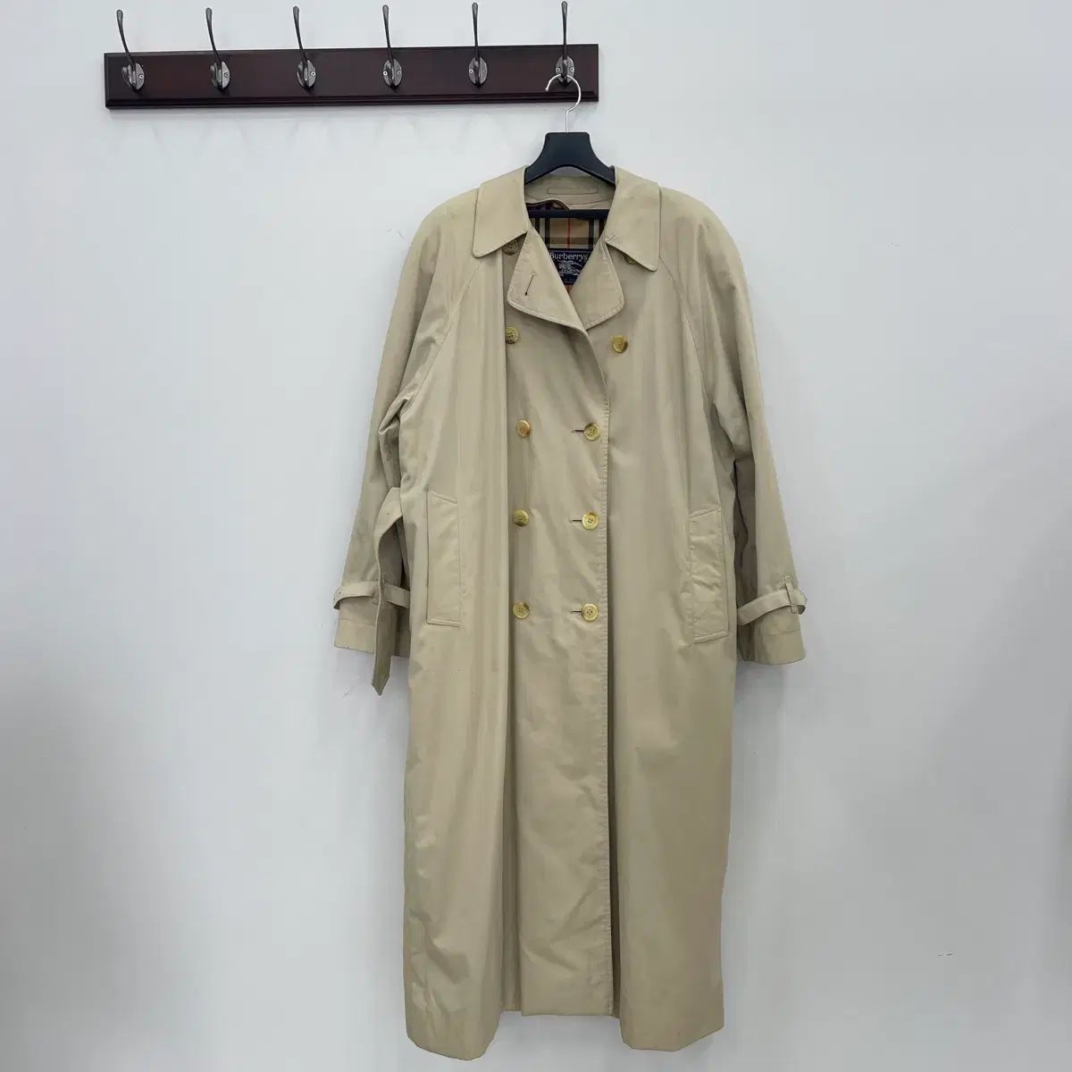 トレンチコート ダブルブレスト ベルト ベルト付き ダブル (Burberry
