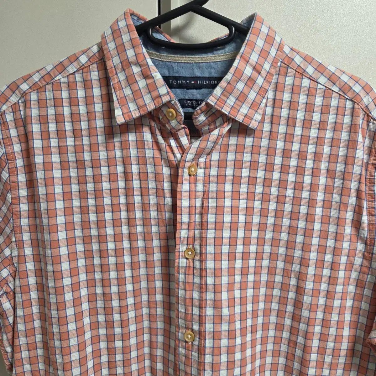 Tommy Hilfiger 半袖 CHECK シャツ L(100)