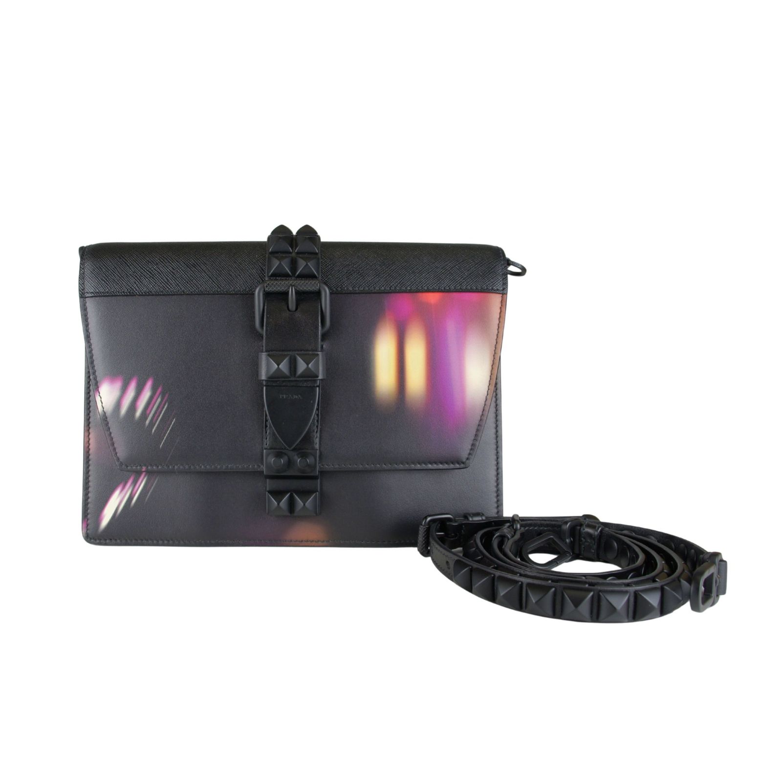 希少】PRADA プラダ エレクトラ ELEKTRA スタッズ ショルダーバッグ 