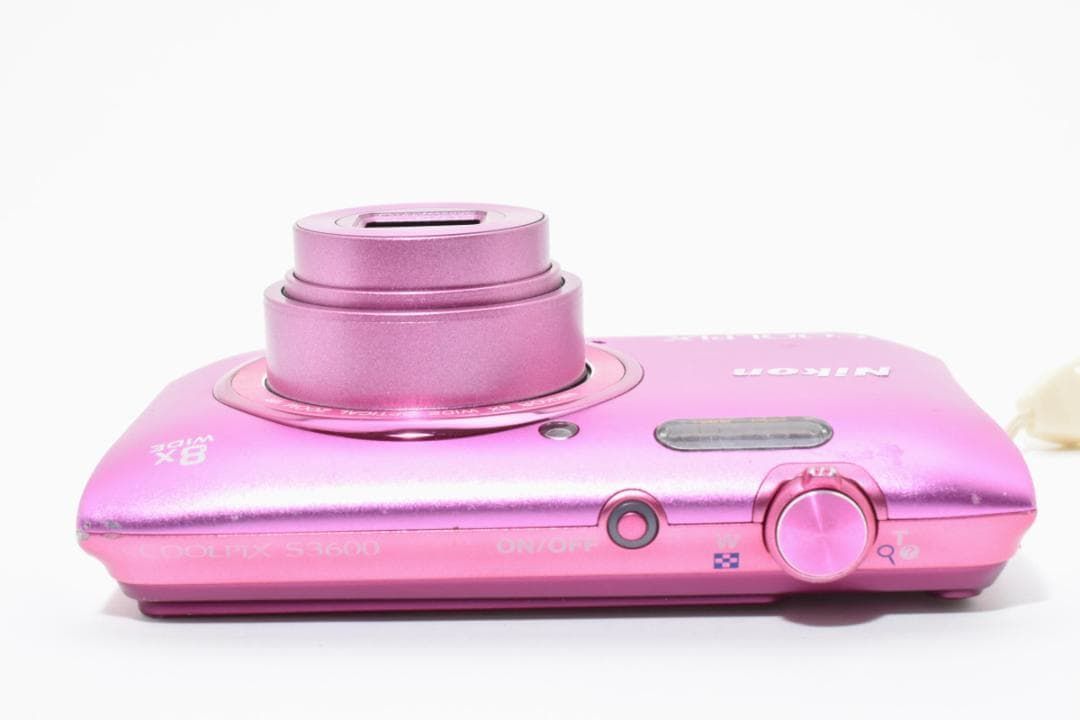55】Nikon ニコン COOLPIX S3600 クールピクス ピンク デジタルカメラ