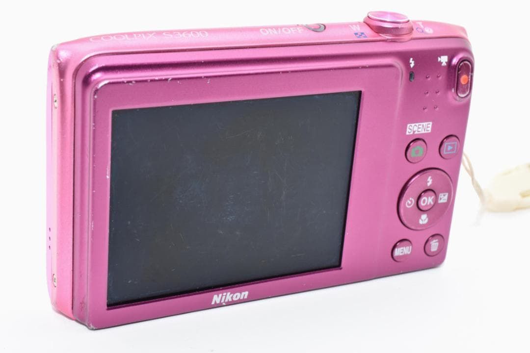 55】Nikon ニコン COOLPIX S3600 クールピクス ピンク デジタルカメラ