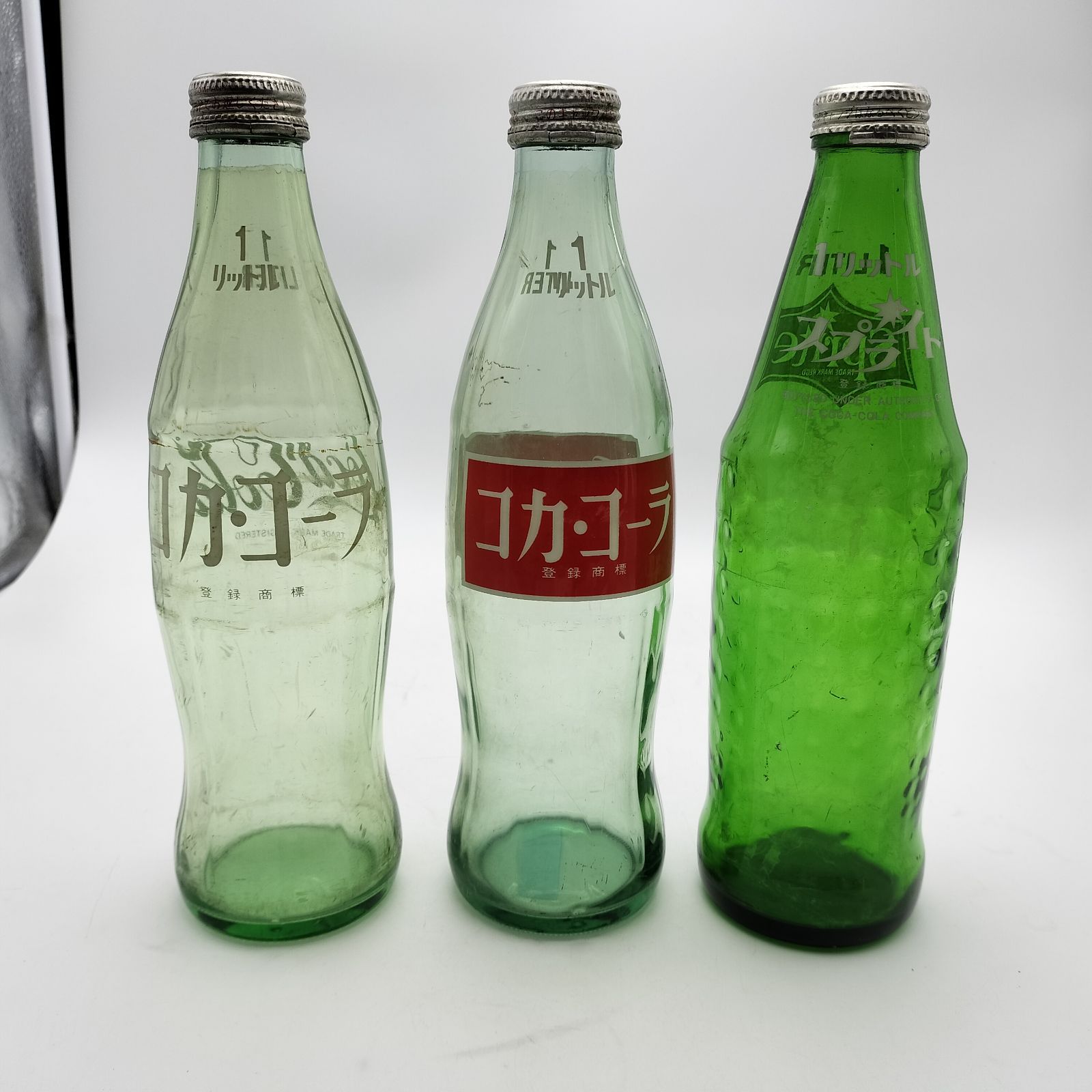 コカ・コーラ スプライト 1リットル 空瓶 3本セット スクリュー