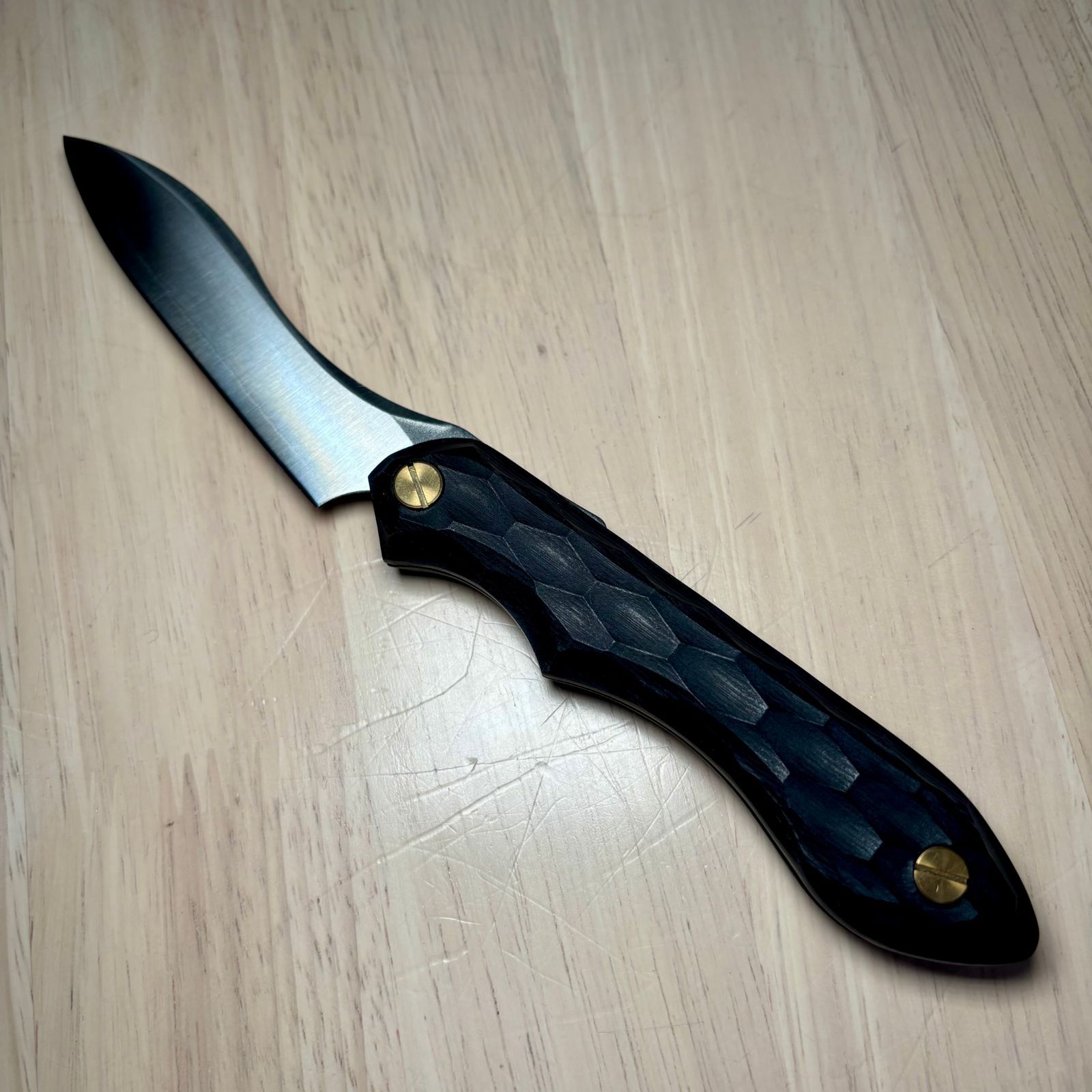 料理ナイフ 名栗ブラック