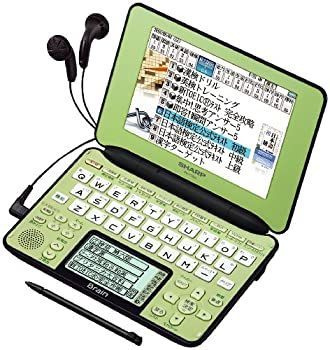 シャープ Brain 手書きパッド搭載カラー液晶電子辞書 総合モデル 音声対応100コンテンツ+150動画収録 グリーン系 PW-AC920-G