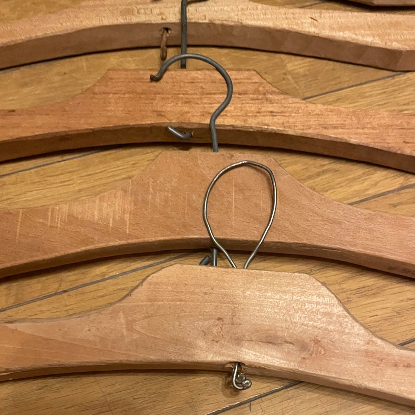 ハンガー ヴィンテージ まとめ売り 木製ハンガー レトロ 古着屋