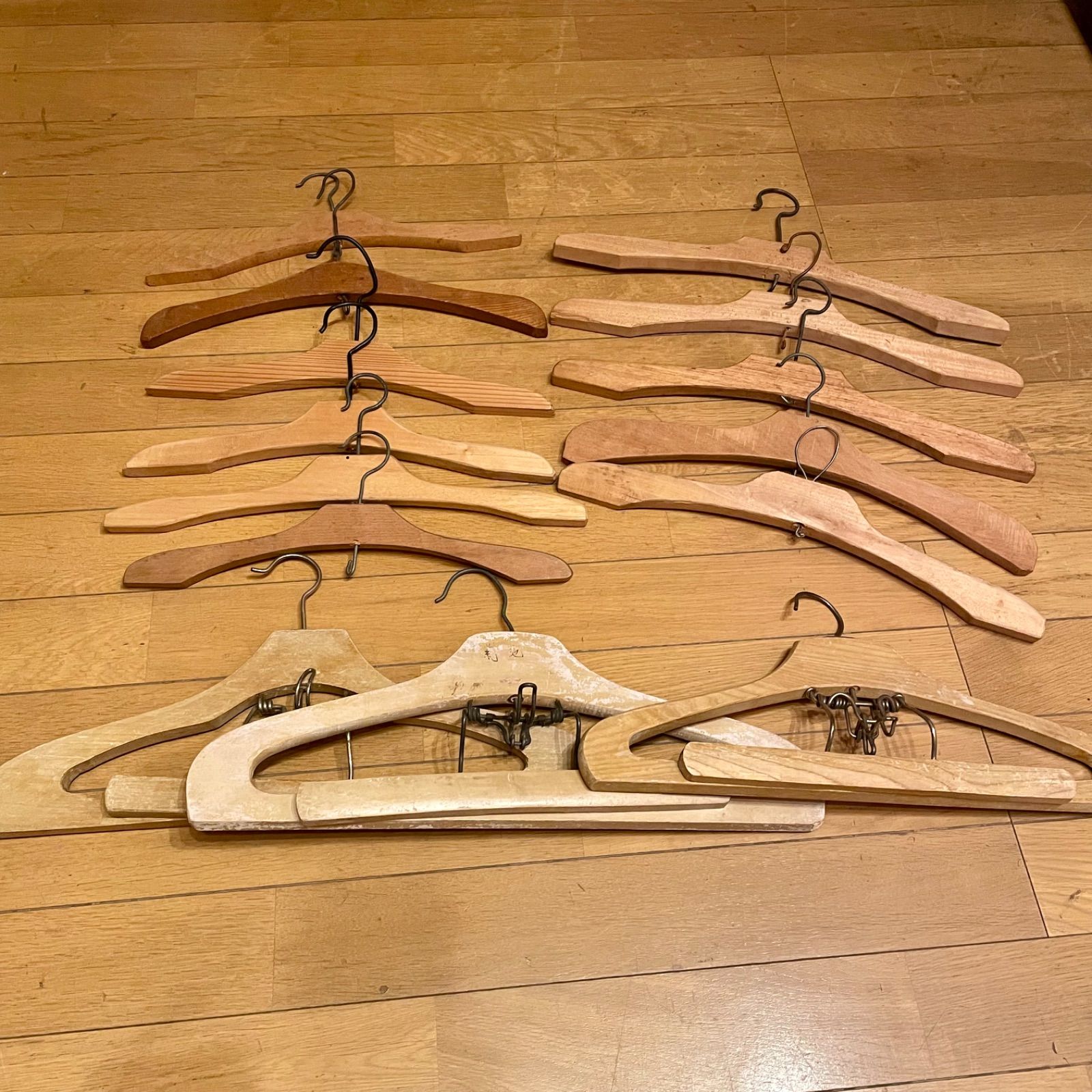 ハンガー ヴィンテージ まとめ売り 木製ハンガー レトロ 古着屋