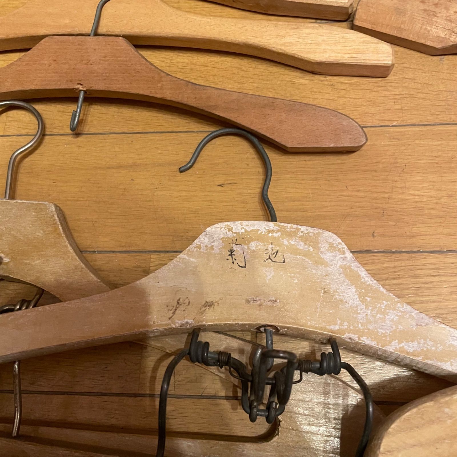 ハンガー ヴィンテージ まとめ売り 木製ハンガー レトロ 古着屋