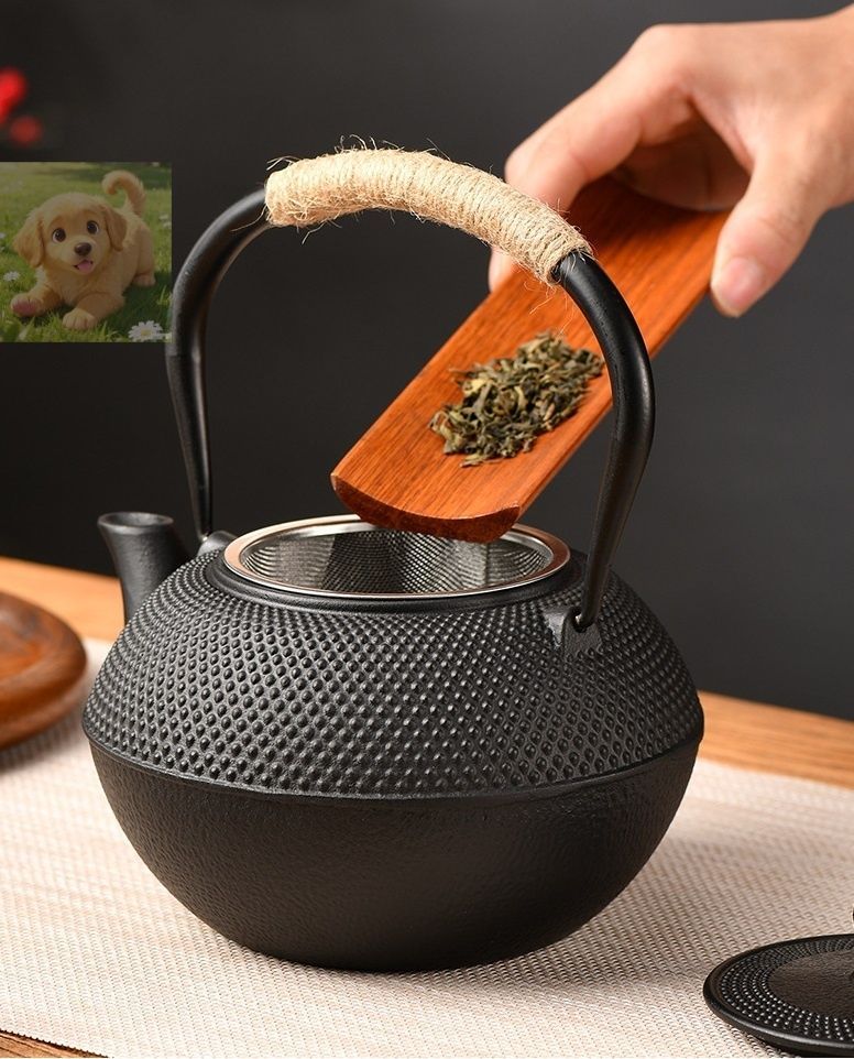 提梁壺 茶壺 煮茶壷 鉄分補給 水壷 急須 古風鉄瓶 鋳鉄 鉄びん 鉄瓶