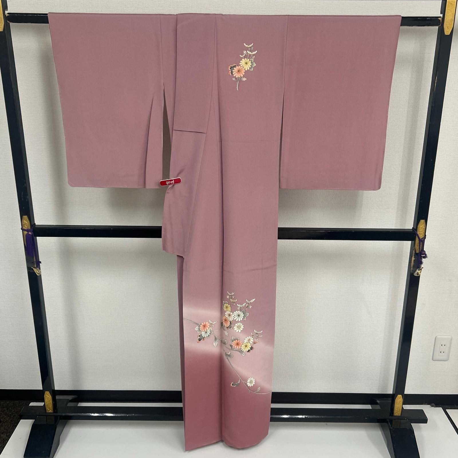 付下げ 金駒刺繍 友禅 上品な染め 紋無し 正絹 着物 MK-4592 - メルカリ